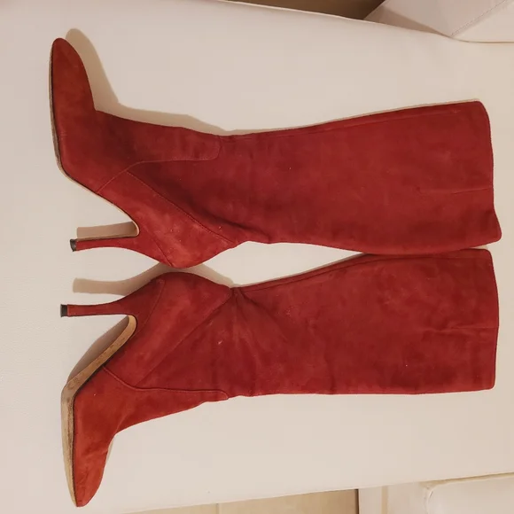 Via Spiga - Piper - Red Suede boots - Picture 9 of 12